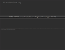 Tablet Screenshot of kirwaninstitute.org